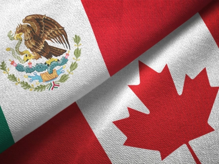 Canada-Mexico Trade Relationships/ Flags