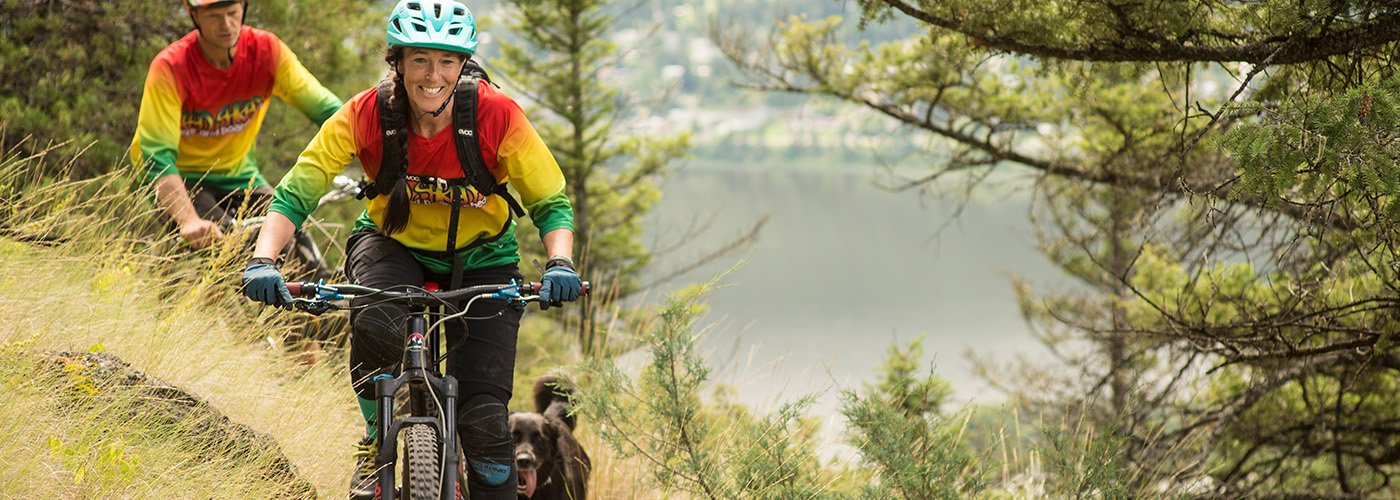 Mountain bikers in Cariboo