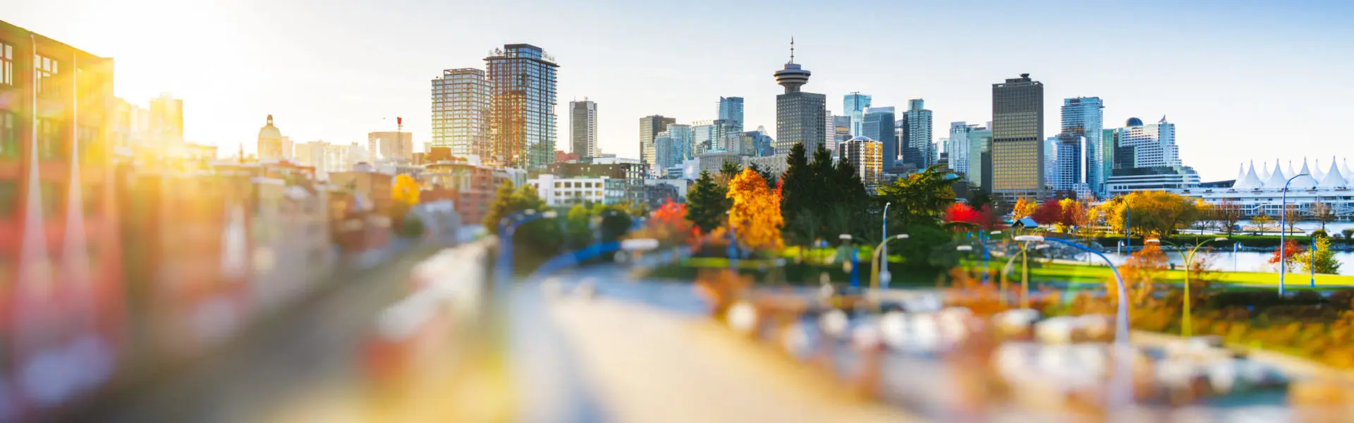 Vancouver downtown cityscape, BC, Canada.