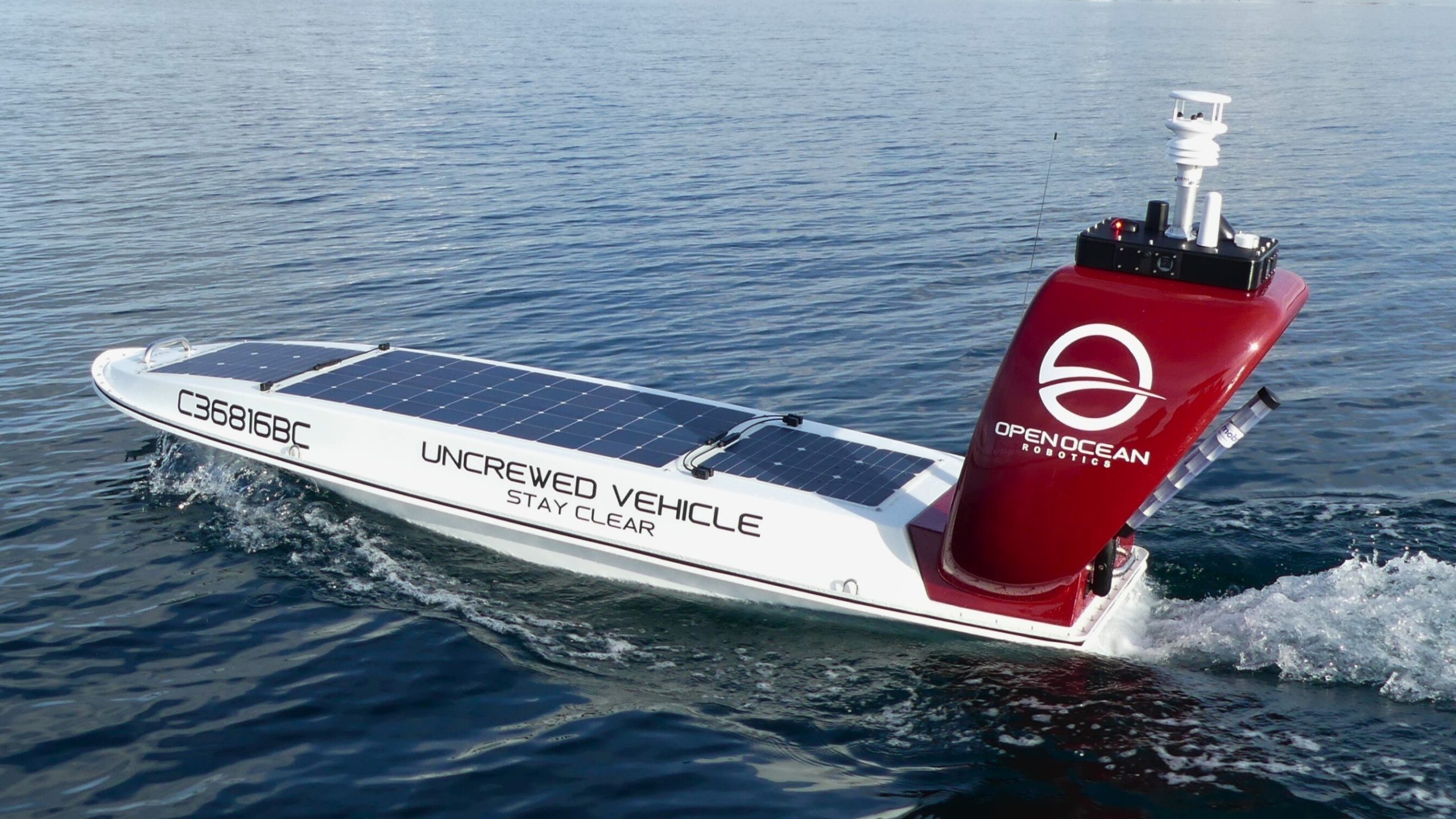 Open Ocean Robotics' DataXplorer uncrewed surface vehicle (USV)