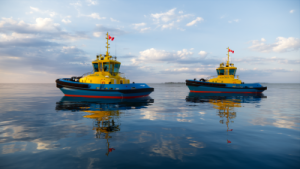 Two tugs in water