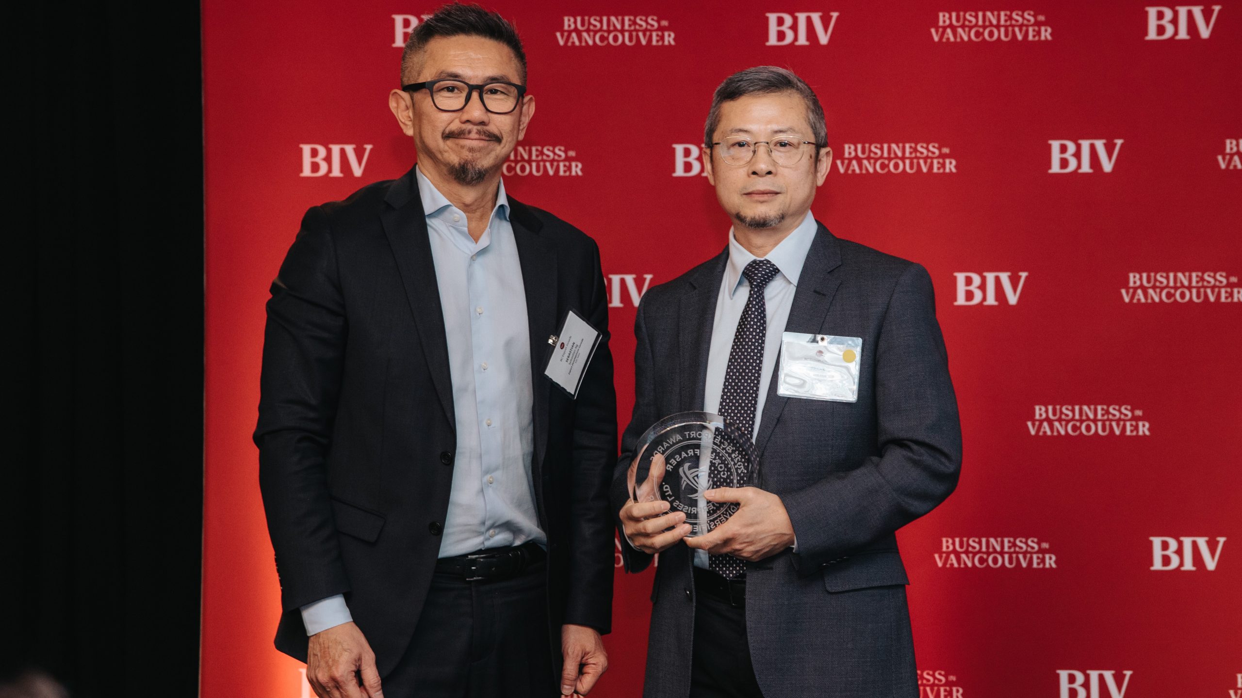 Coast Fraser President, Frank Hui on left. 