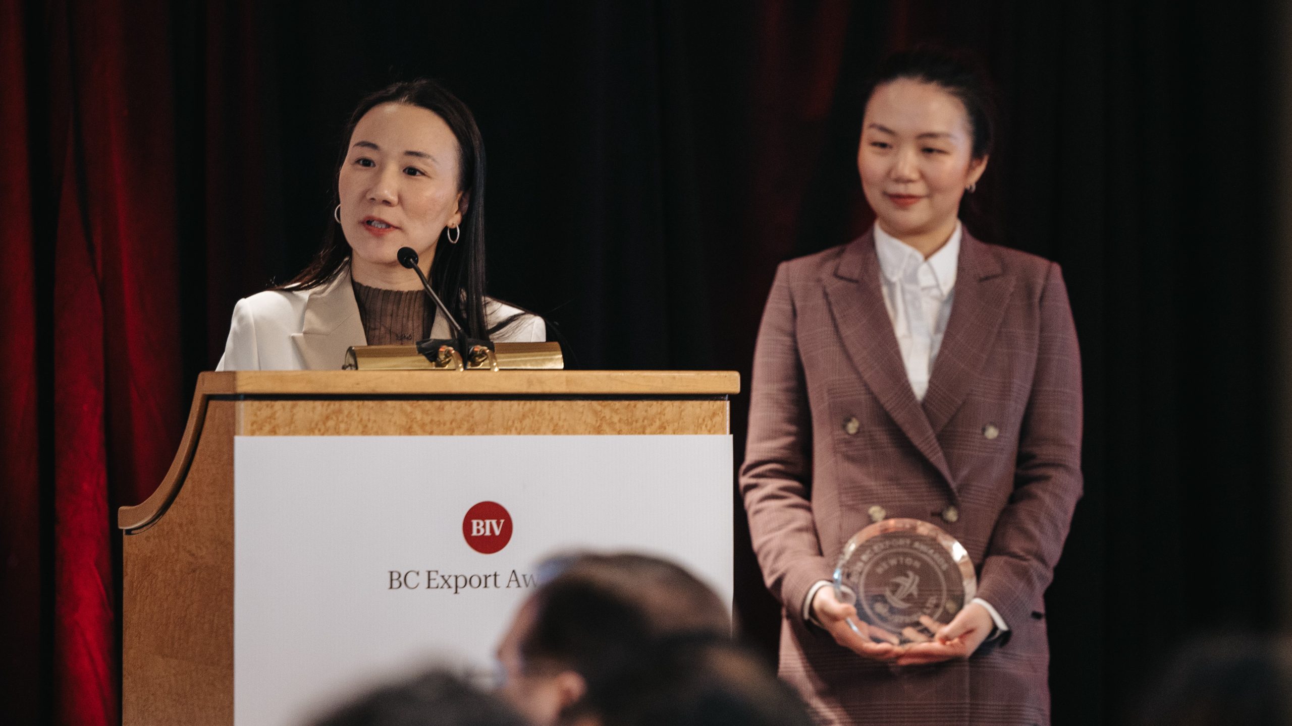 Joyce Tang (left), CEO of Newton Industries, and Connie Wang (right), President of Newton Industries.