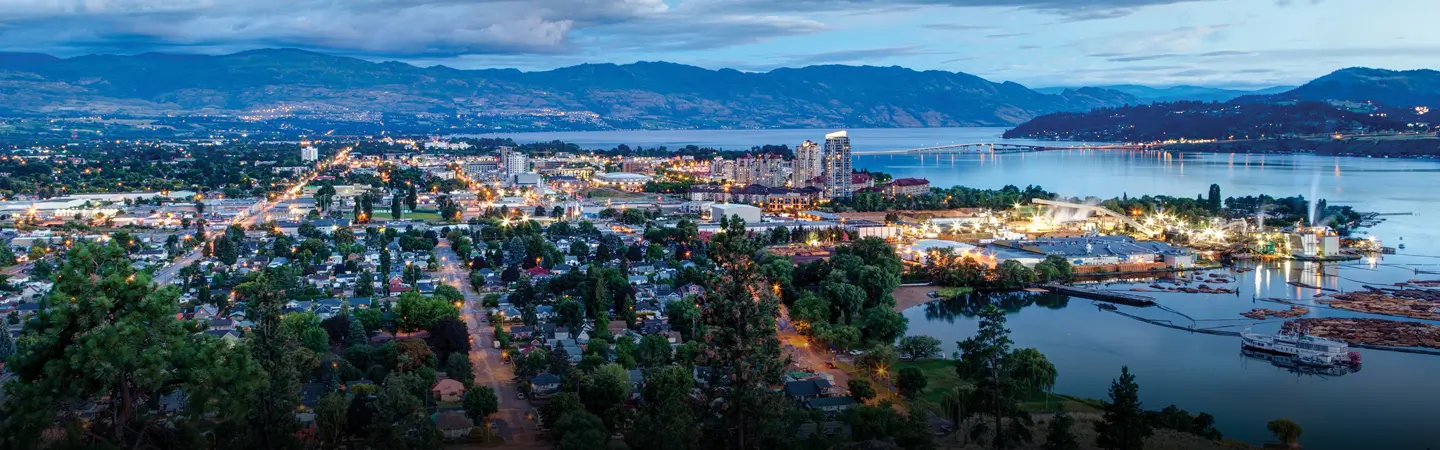 Aerial Cityscape of Kelowna