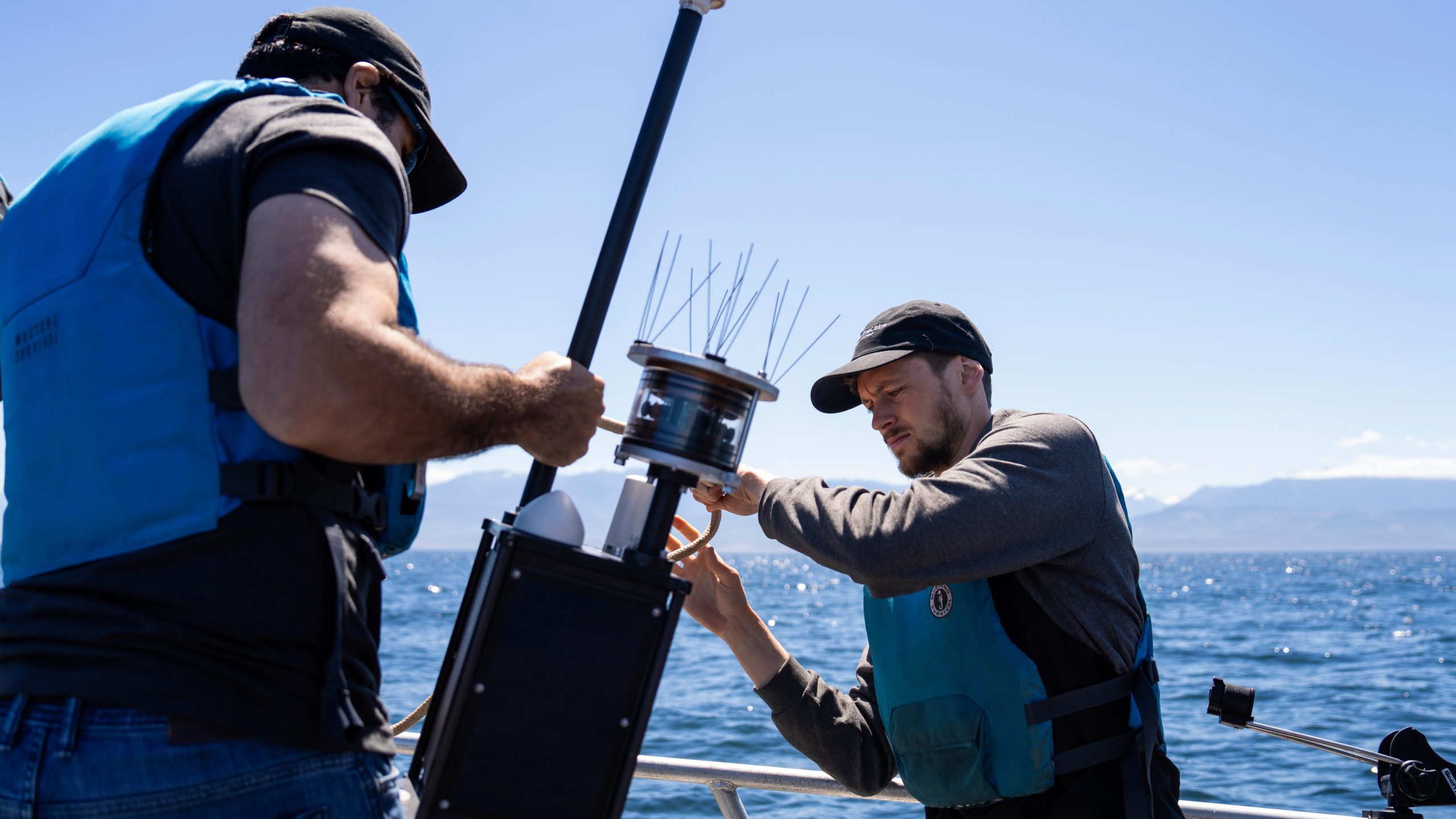 MarineLabs team with sensor