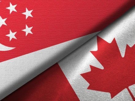 Canada-Singapore Trade Relationships/ Flags