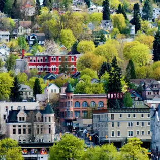 Old-style buildings in Nelson.