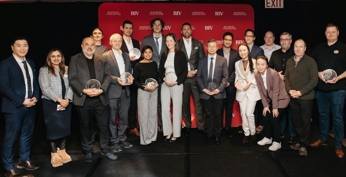 Parliamentary Secretary for Trade Paul Choi with BC Export Winners 