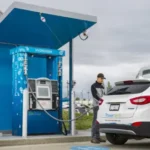Hydrogen Energy Vehicle Charging Up