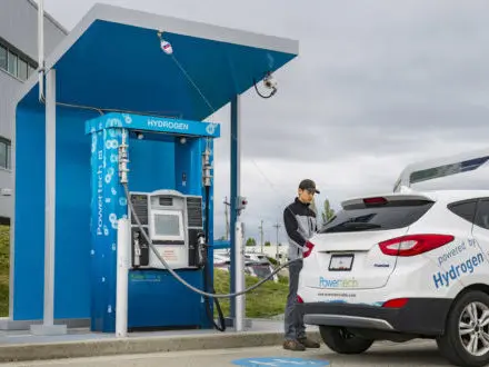 Hydrogen Energy Vehicle Charging Up