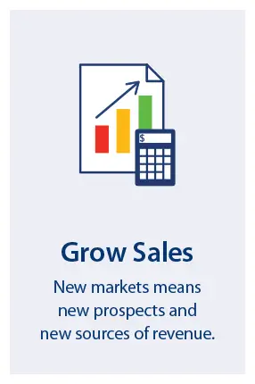 Why Export - Grow Sales Infographic