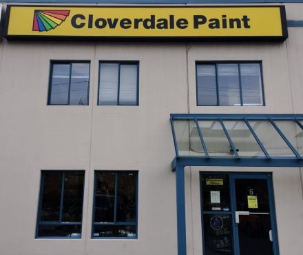 Storefront of Cloverdale Paint