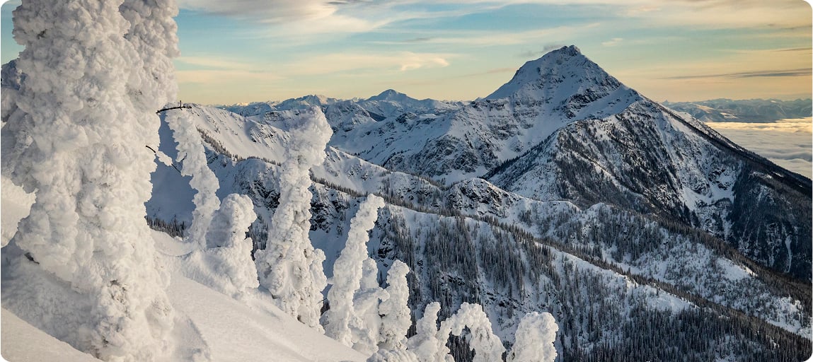 Cable cars from Revelstoke Mountain Ski Resort