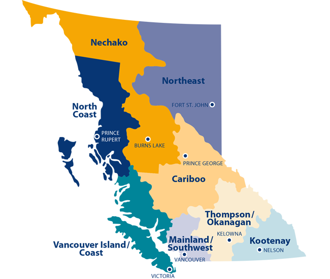 Economic Regions in British Columbia Canada | Trade and Invest BC