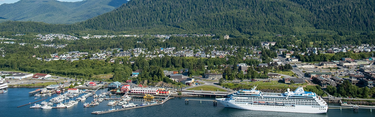 Prince Rupert Port and Mountain